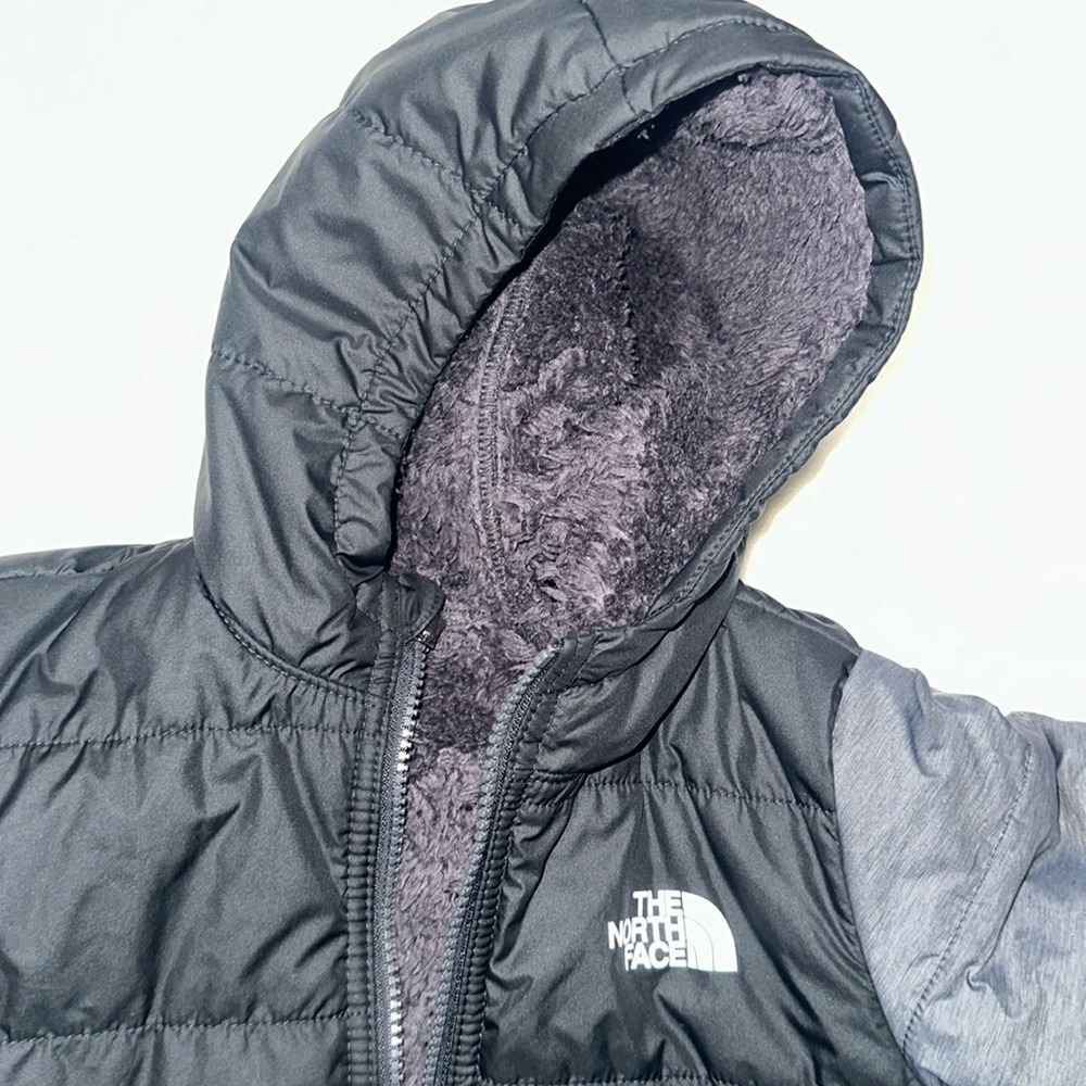 Kids’ Reversible Black/Grey Mount chimbo Full-Zip Hooded Jacket